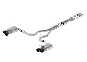 Ford Mustang Performance Exhaust - Ford Racing - Extreme Active Cat-Back, Dark Horse, 304 Stainless Steel - Black - 2024+ Ford Mustang Performance Exhaust - Ford Racing - Extreme Active Cat-Back, Dark Horse, 304 Stainless Steel - Black - 2024+